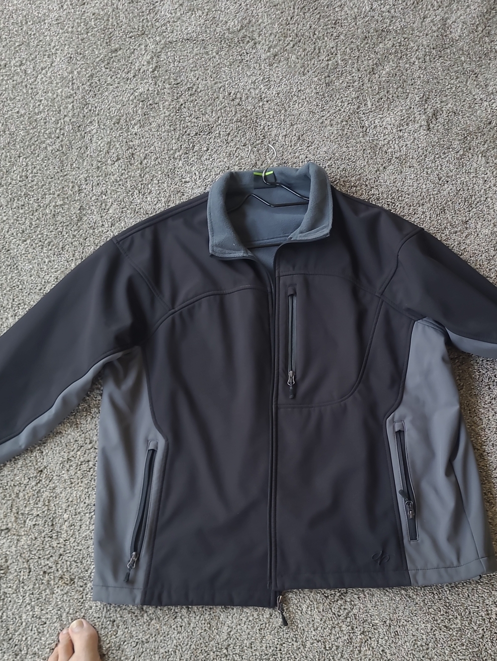 Lightweight Black and Gray Men's Softshell Jacket